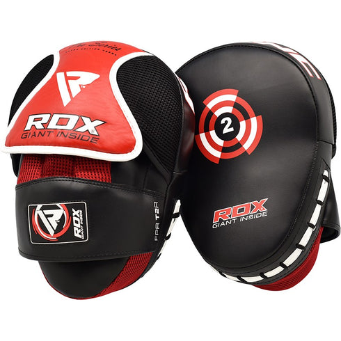 RDX T2 RED CAVAR CURVED BOXING PADS-1